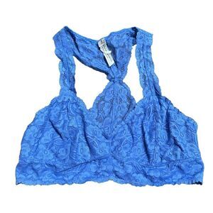 Free People Intimately Free People Blue Lace Racerback Bralette